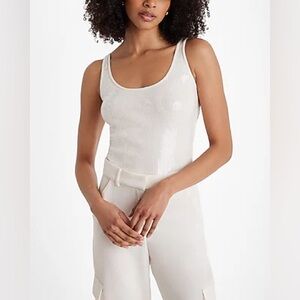 Express NWT 🔥 Sequin Scoop Neck Tank